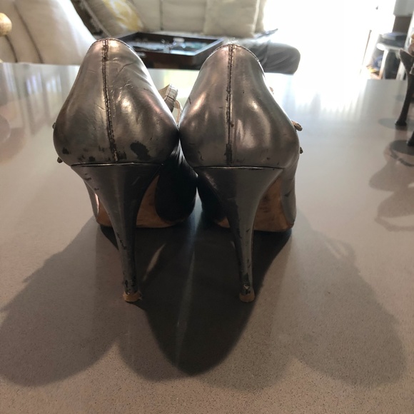 Miu Miu Silver double mary jane heel - Picture 4 of 6